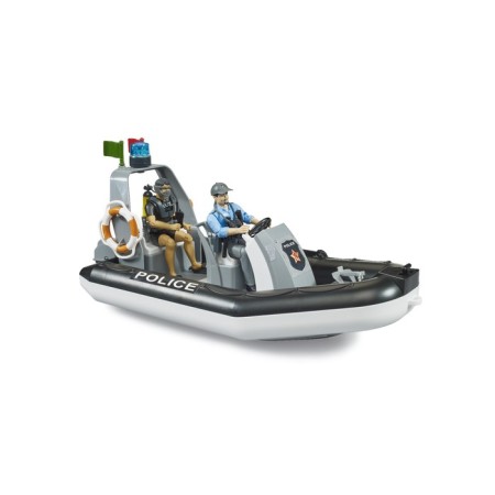 Bruder Police boat, with a police officer and divers-1