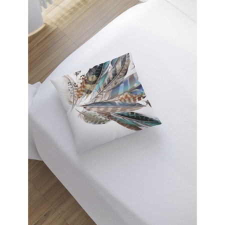 Decorative pillowcase "Decorative feathers", on lightning, size 45x45 cm-1