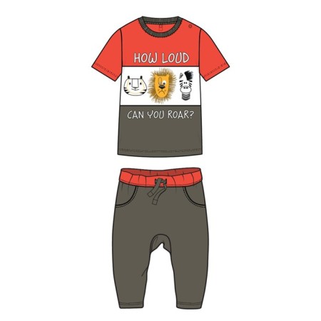 Set for a boy PlayTude: T -shirt and trousers, height 80 cm-5