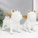 Polystone souvenir "Bulldogs with wings" white set 2 pcs 16.5x10.5x13.5 16.5x111.5x18.5 cm