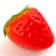 Decor "Strawberry" set 50 pcs., Size: 4.2 × 2.5 cm