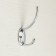 Hook furniture tundra TKD012, two -rod, chrome
