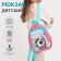 Baby backpack on a zipper, a reflective strip, pink color
