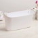 Hinged shelf Krita, 28.5 × 10 × 23 cm, snow-white color