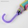 Umbrella - a semiautomatic “rainbow” cane, 8 spokes, r = 46 cm, color mix