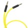 Audio cable AUX HOCO UPA16, Jack 3.5 mm (M) - Jack 3.5 mm (M), 2 m, TPE, yellow