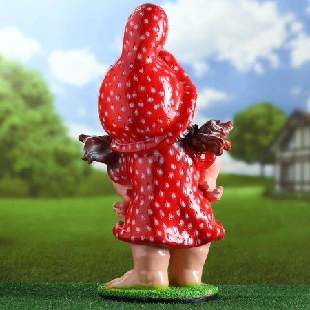 Garden figure "Strawberry Gnome" 22x28x54cm-2