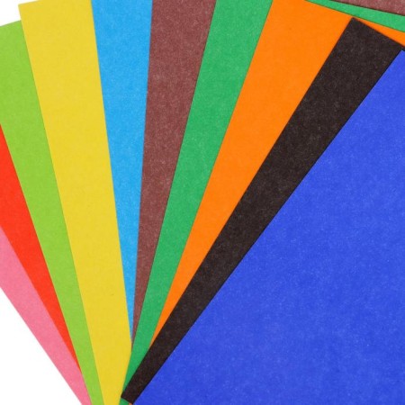 Cardboard color A5, 10 sheets, 10 colors "Hobbies Tim", mix-7