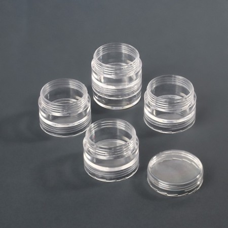 A set of jars for decor, 25 pcs, in the organizer, 4 ml, 19 × 10 × 3.5 cm, the color is transparent-3