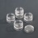 A set of jars for decor, 25 pcs, in the organizer, 4 ml, 19 × 10 × 3.5 cm, the color is transparent
