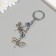 Keychain from the evil eye Metal "Two Dragonflies" 9 cm