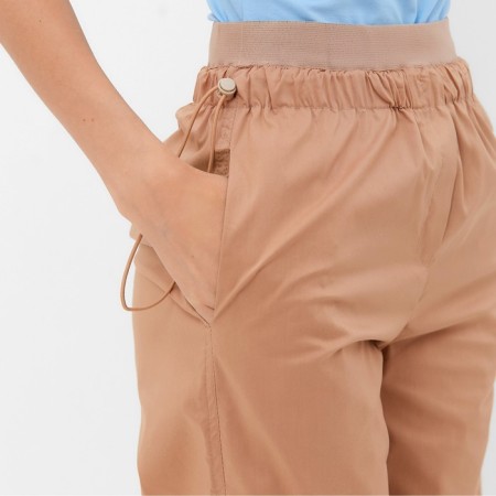 Cargo trousers Women's Minaku: Casual Collection Beige color, rr 42-7