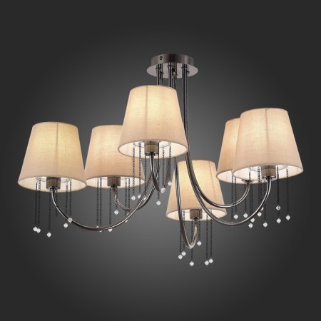 Ceiling EVOLUCE lamp. Sle1118-802-06. Alluria. 6x40 watts, E14, 70x70x43 cm, Black Cherrem-4