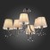 Ceiling EVOLUCE lamp. Sle1118-802-06. Alluria. 6x40 watts, E14, 70x70x43 cm, Black Cherrem