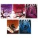 Notebook of 48 sheets in the Lunar Cats cage, covered cardboard, soft-tach lamination, foil embossing, block 60 g/m2, mix