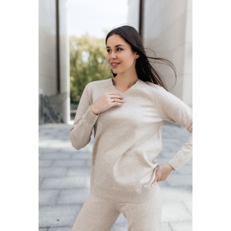 Female ISEE suit, size 50, beige color-6