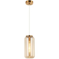 Suspension lamp Bauers 1xe27 40W, size 14x14x37-150 cm, bronze color
