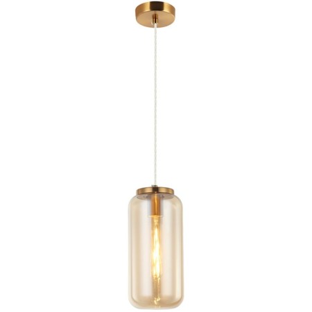 Suspension lamp Bauers 1xe27 40W, size 14x14x37-150 cm, bronze color
