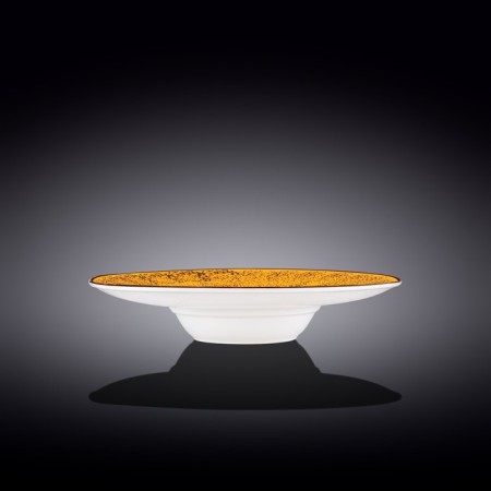 Deep plate Wilmax England Splach, D = 27 cm, 250 ml, yellow color-1
