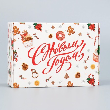 Folding box "New Year's sweets", 14 x 10 x 5 cm, New Year-1
