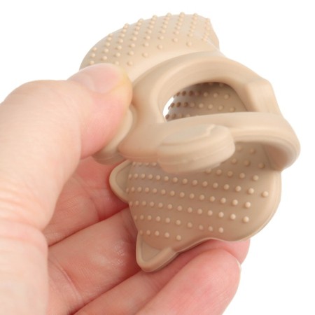 Silicone Bitter “Squirrel”, beige color, mum & baby-6