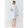 Terry dressing gown with lace "Ethel" female, size 40-42 Light gray
