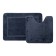 A set of mats for the bathroom IDDIS, 65x45 cm, 45x45 cm, microfiber, blue color