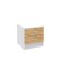 Bedside table, 420x420x400, white/oak craft gold (Ronda bedroom)