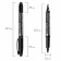 Marker permanent double-sided round 2.0-4.0 mm, Brauberg, black