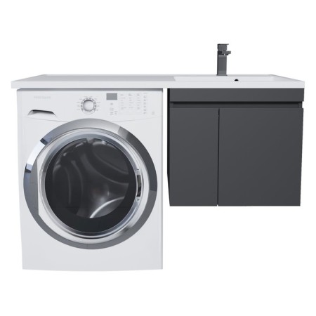 Tumbling for the washing machine Uperwood Magenta, 60 cm, suspended, black, with doors