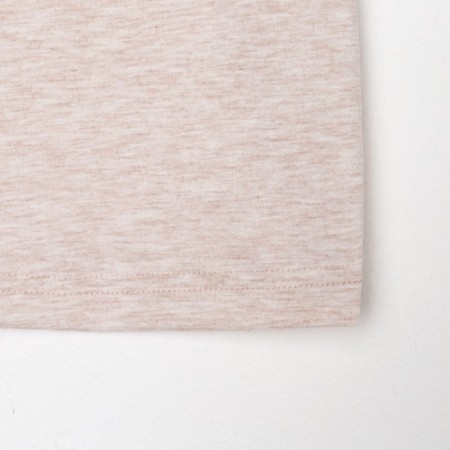T -shirt Children's Basic Line color beige melange, height 110-8