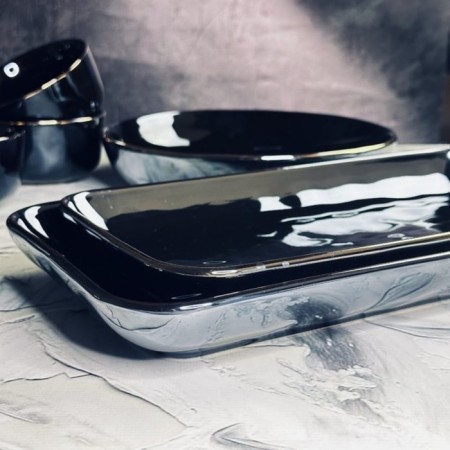 Set of dishes Lenardi Storm, 30.5 cm, rectangular, 2 pcs