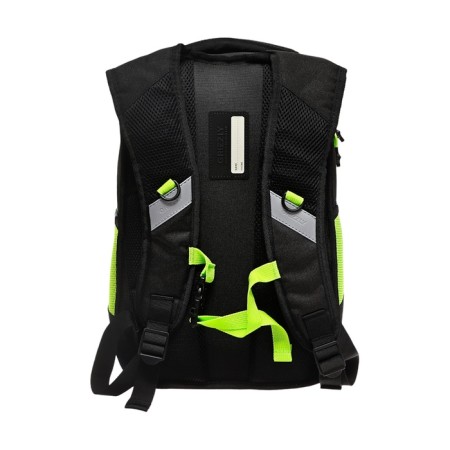 School backpack, 40 x 25 x 22 cm, Grizzly, ergonomic back, laptop compartment, black/green-3