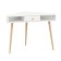 Written corner table, 800 × 800 × 760 mm, white color