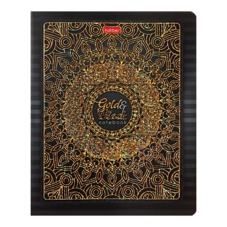 Notebook 48l CL Golden Luxury, Obla Cell cards, Mat Lam, 3D foil, BL 65g/m², mix-2