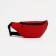 Lightning waist bag, external pocket, red color