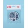 Folding mirror "stained glass", d = 7.3 cm, blue color