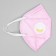 Respiratory mask Safety, 6-layer, with a valve, pink, 5 pcs. in the package