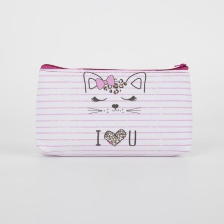 Lightning cosmetic bag, pink color-1