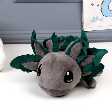 Soft toy "Axolotl", 45 cm, color gray color-2