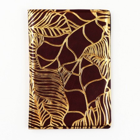 Cover for passport "Texture leaves", artificial leather-3