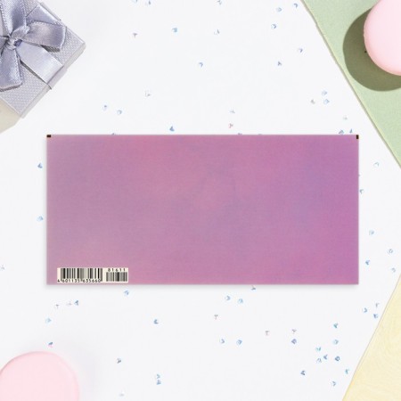 The envelope "On Birthday!" Cutting, embossing, software touch, white flower-2