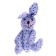 Soft toy "Rabbit", peas, color mix