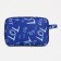 Lightning cosmetic bag, external pocket, blue color