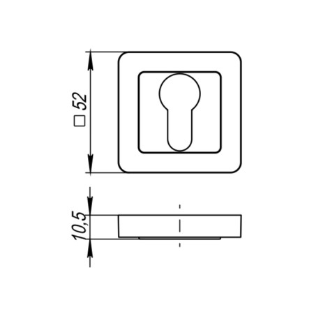 Punto et QR GR/CP-23 cylinder lining, graphite/chrome color-1
