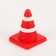 Miniature Puppet "Road cone", set of 4 pcs., Size 1 pc. - 1.5 × 2 × 1.5 cm