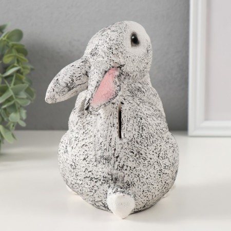 Piggy bank "Rabbit No. 3 variegated" height 16 cm, width 10.5 cm, length 12.5 cm-2