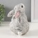 Piggy bank "Rabbit No. 3 variegated" height 16 cm, width 10.5 cm, length 12.5 cm