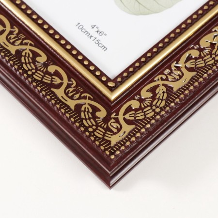 Photo frame plastic 10x15 cm "Greece" brown with gold 16.5x21.5 cm-3