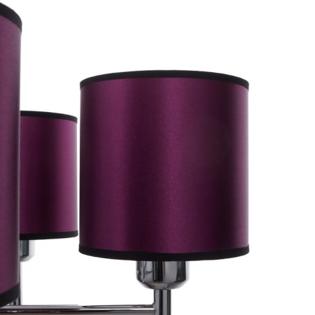 Economic chandelier 38014/5 5x60W E14 LED Chrome/purple 61x61 cm-4